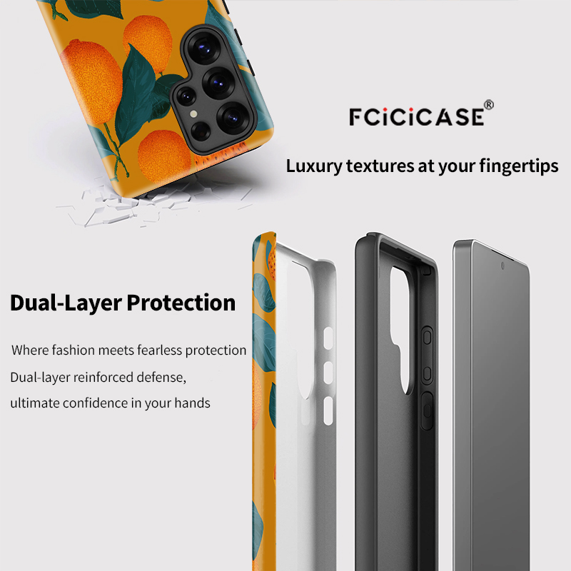 Fcicicase S26 Ultra Matte Shoc - Phone Cases Orange ulasan dan harga