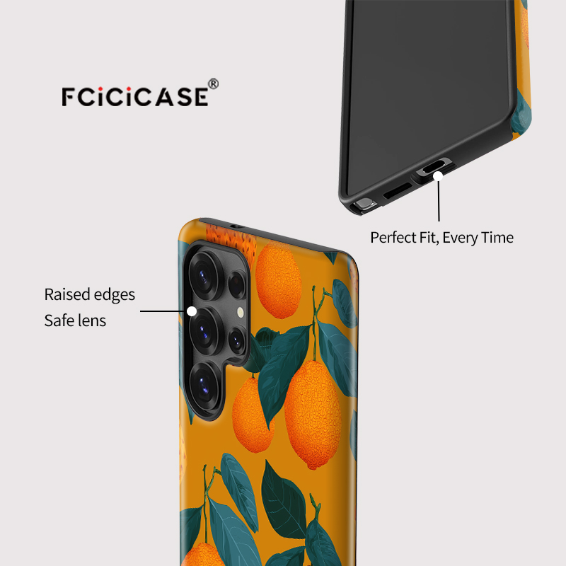 Fcicicase S26 Ultra Matte Shoc - Phone Cases Orange ulasan dan harga
