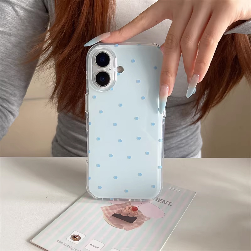 Korean Ins Girl Simple Blue Pi - Phone Cases Cute Iphone 14 ulasan dan harga