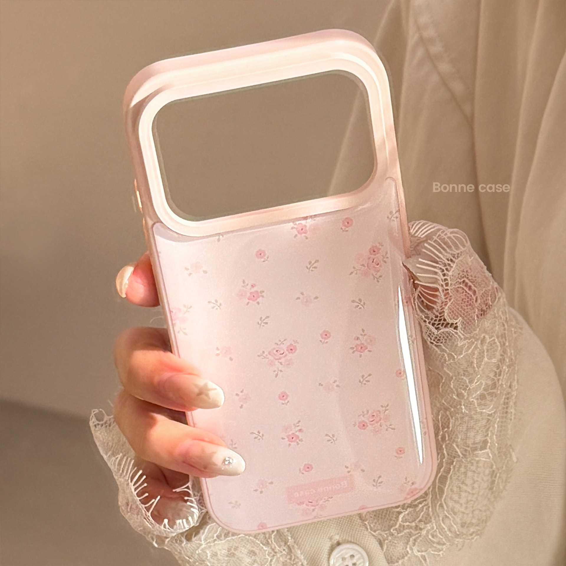 Korean Full Screen Pink Flower - Phone Cases Drop Proof ulasan dan harga