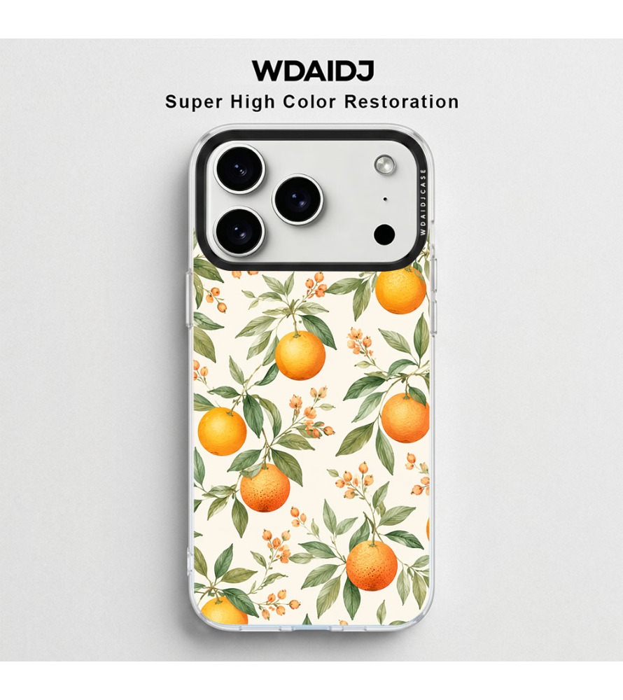 Hand Drawn Orange Branch Patte - Phone Cases Orange ulasan dan harga