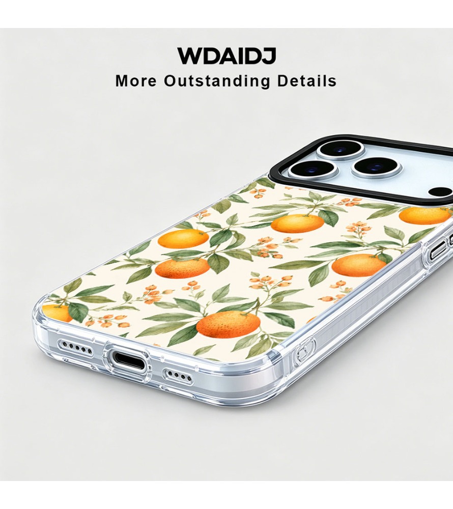 Hand Drawn Orange Branch Patte - Phone Cases Orange ulasan dan harga