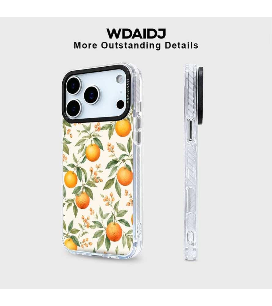 Hand Drawn Orange Branch Patte - Phone Cases Orange ulasan dan harga