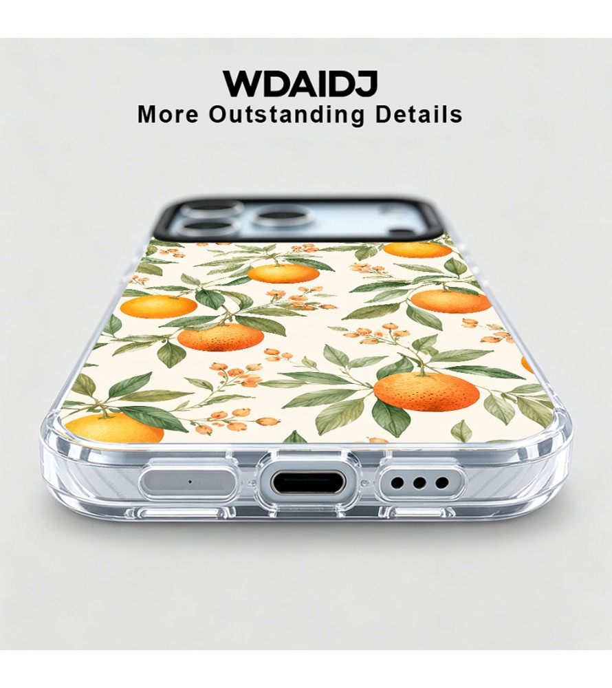 Hand Drawn Orange Branch Patte - Phone Cases Orange ulasan dan harga