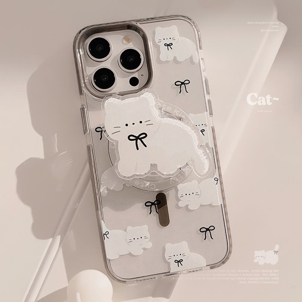 Korean Cartoon White Kitten Ma - Phone Cases Girly ulasan dan harga