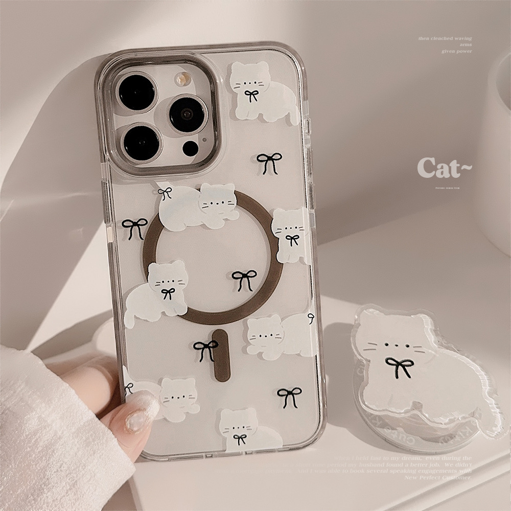 Korean Cartoon White Kitten Ma - Phone Cases Girly ulasan dan harga