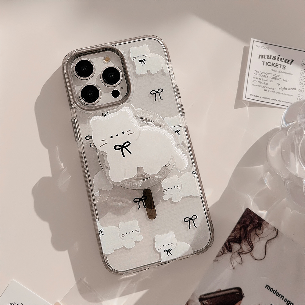 Korean Cartoon White Kitten Ma - Phone Cases Girly ulasan dan harga