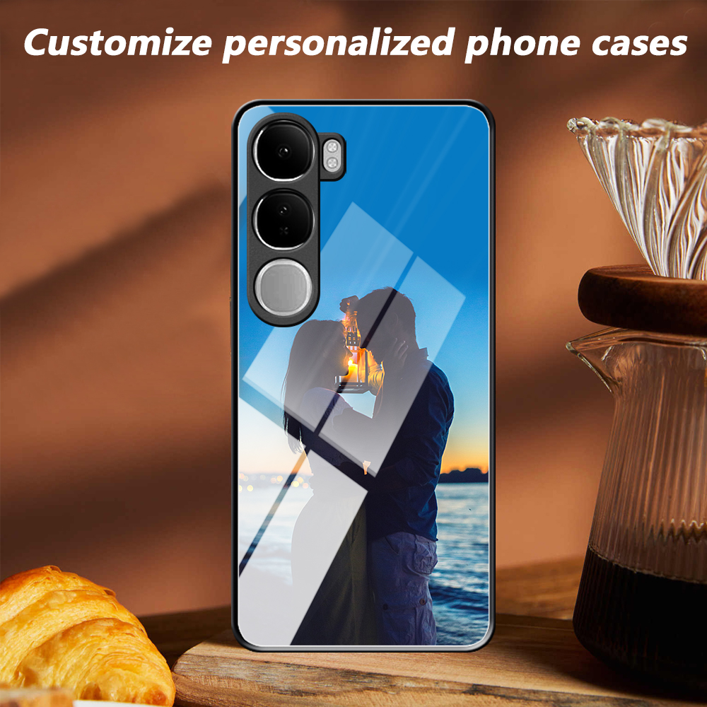 Custom Photo Mirror Glass Phon - Phone Cases Customized ulasan dan harga