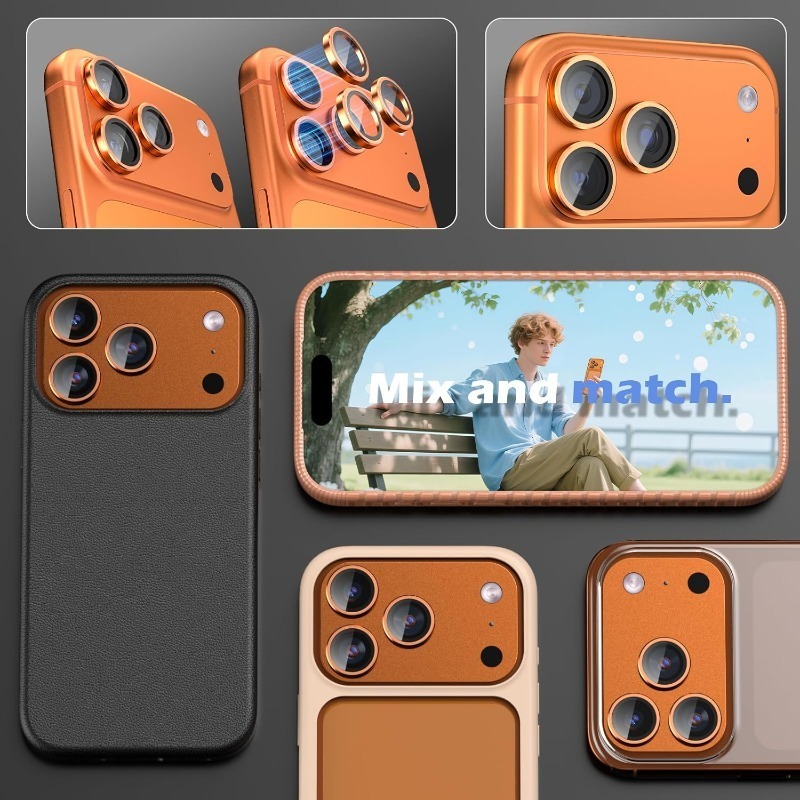 Orange Metal Glass Camera Lens - Phone Cases Orange ulasan dan harga