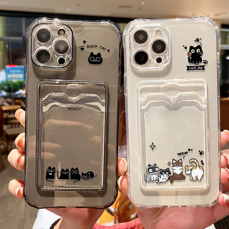 Cute Black Cat Phone Case For  - Phone Cases Cute Iphone 14 ulasan dan harga
