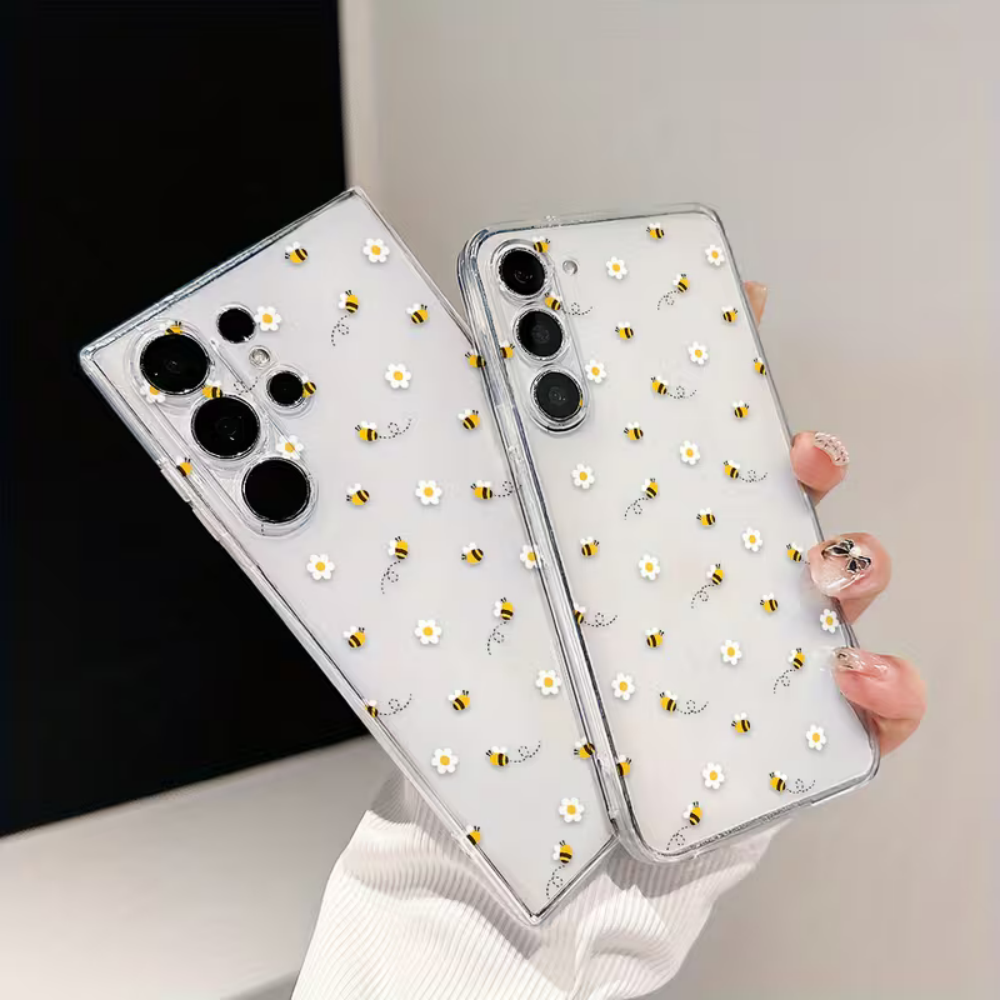 Bee White Flower Phone Case Fo - Phone Cases Silicone ulasan dan harga