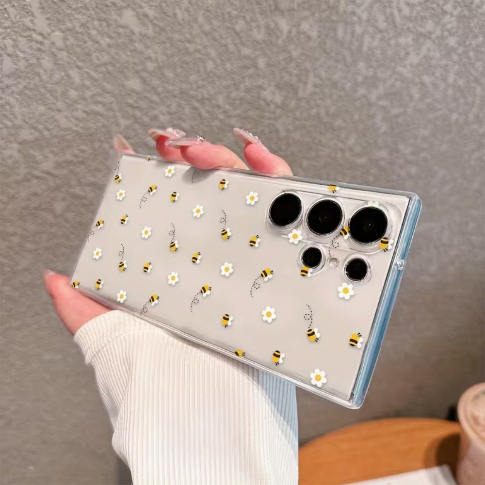Bee White Flower Phone Case Fo - Phone Cases Silicone ulasan dan harga