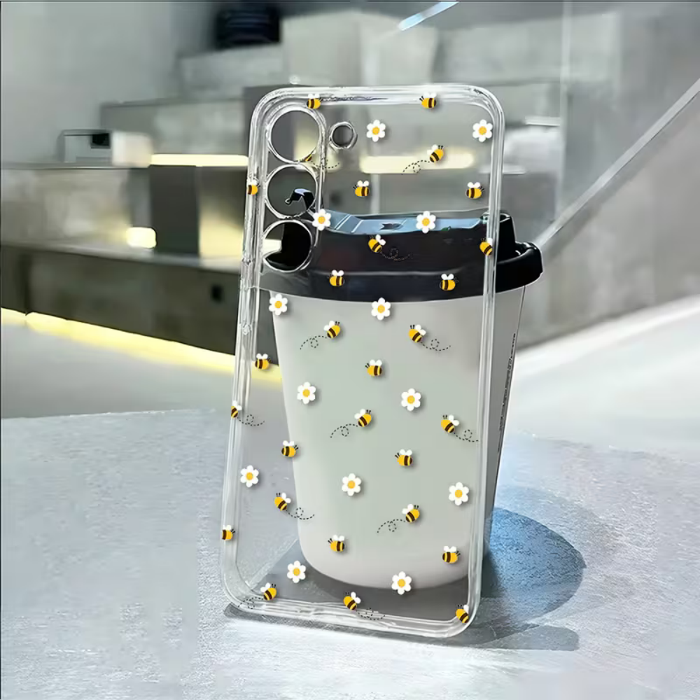 Bee White Flower Phone Case Fo - Phone Cases Silicone ulasan dan harga