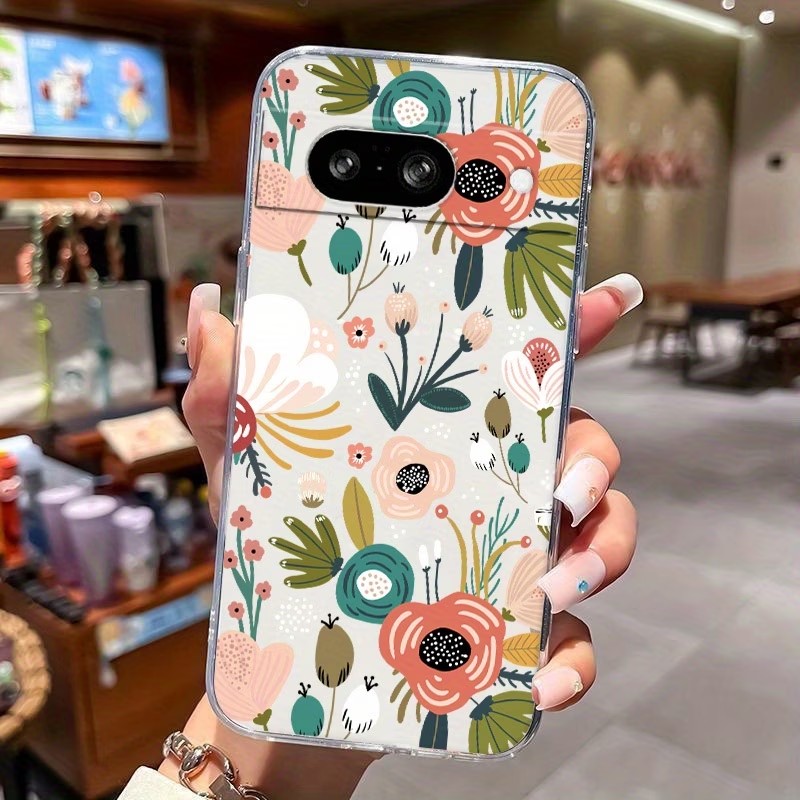 Elegant Flower Pattern Transpa - Phone Cases Google Pixel 10 Pro ulasan dan harga