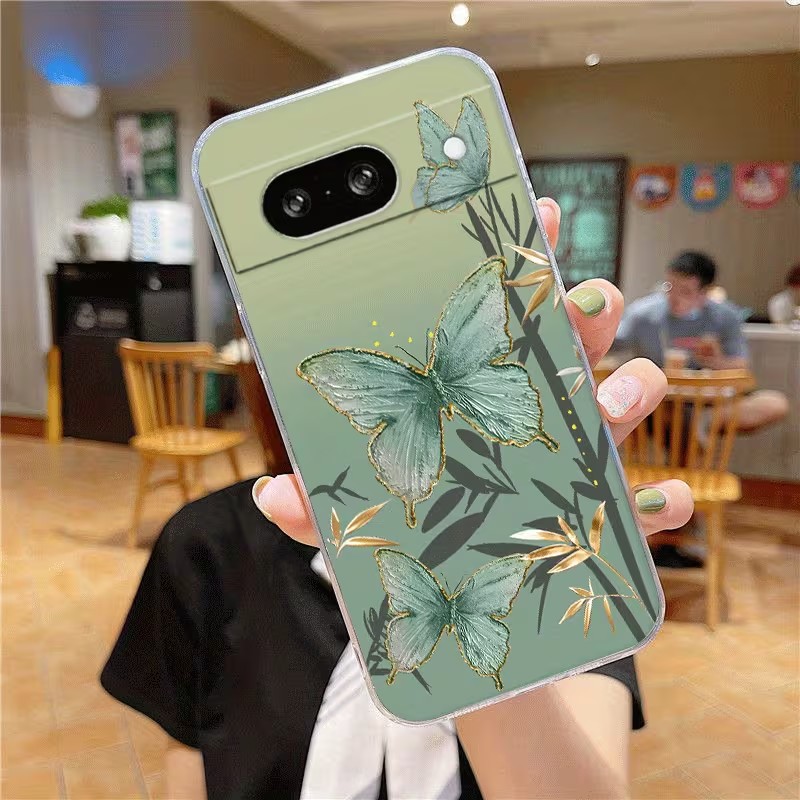 Elegant Flower Pattern Transpa - Phone Cases Google Pixel 10 Pro ulasan dan harga