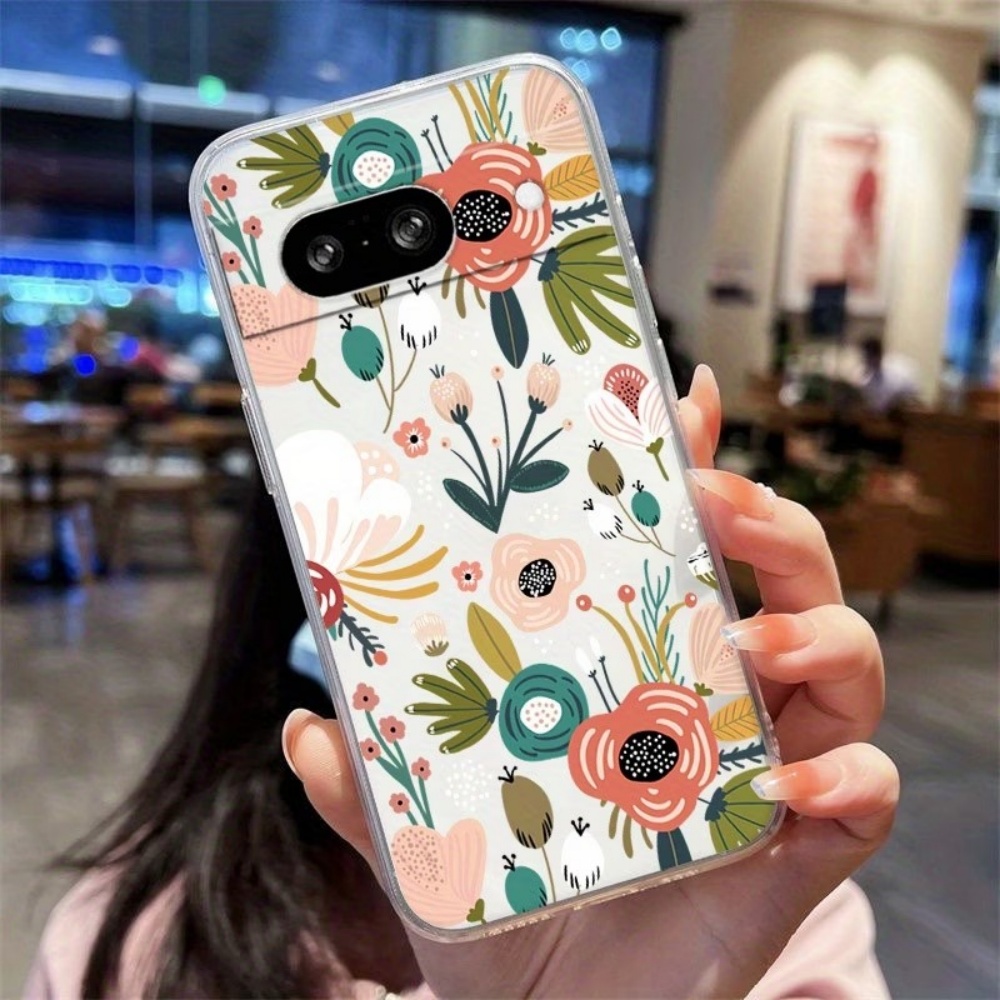 Elegant Flower Pattern Transpa - Phone Cases Google Pixel 10 Pro ulasan dan harga