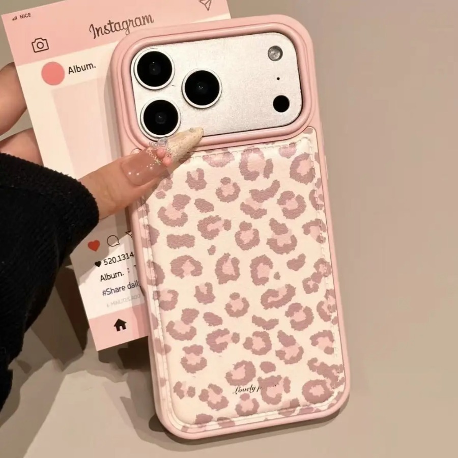 Simple Korean Pink Retro Leopa - Phone Cases Drop Proof ulasan dan harga