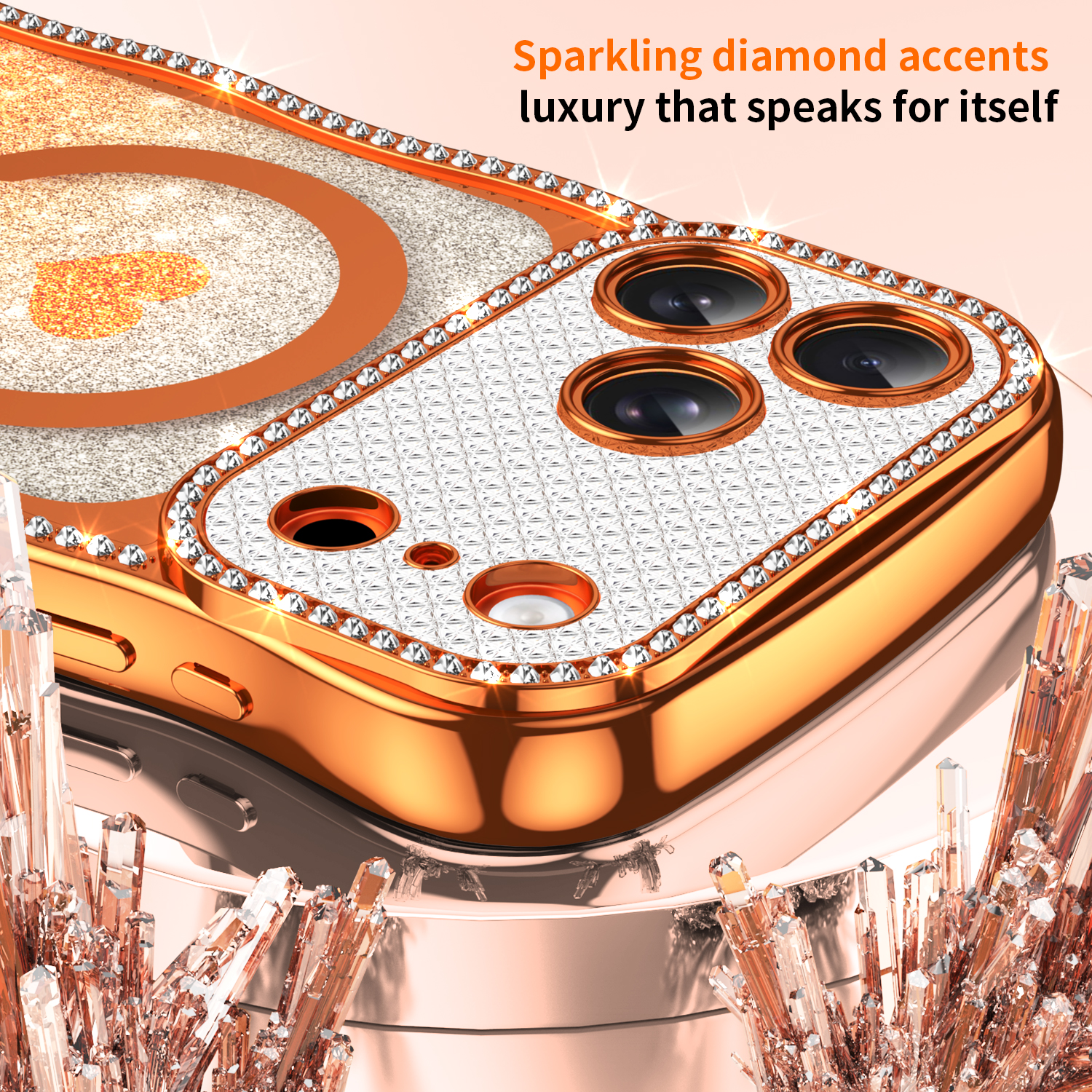Electroplating TPU Cover For i - Glitter Shockproof Case ulasan dan harga
